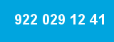 922 029 12 41 922 029 12 41
